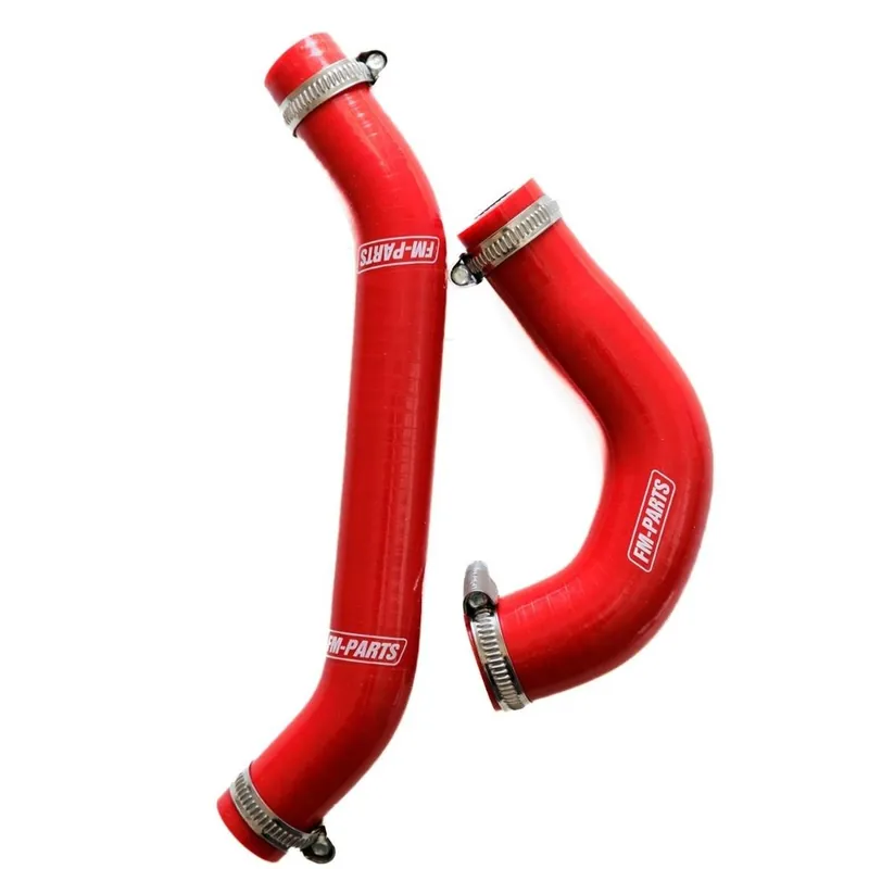 FM-PARTS silikonové hadice chladiče KTM EXC 250/300 TPI 24; HUSQVARNA TE/TEI 250/300 TPI 24; GAS-GAS EC 250/300 TPI 24 barva červená Akce