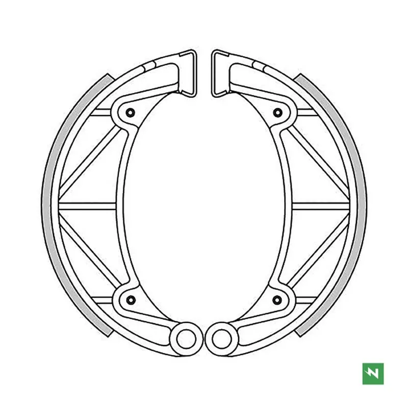 Záruka V Ceně NEWFREN brzdové čelisti - pakny YAMAHA SR 250 87-94 (150X25mm)