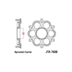 Unašeč rozety JT JTA 760B JTA760B 728.760B Víkendová Akce
