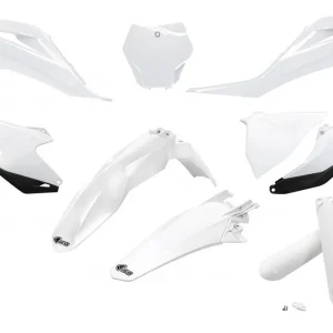 Nakupujte Hned UFO kompletní sada plastů (FULL KIT) s kryty tlumičů GAS GAS MC 125 / 250 21-23, EX 250 / 300 21-23, MC-F / EX-F 250 / 350 / 450 21-23 barva bílá