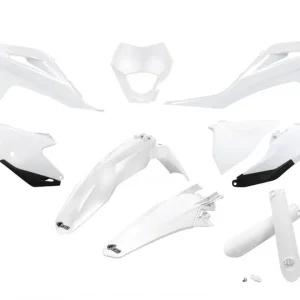 UFO kompletní sada plastů (FULL KIT) s kryty tlumičů GAS GAS EC / EC-F 250 / 300 / 350 21-23 barva bílá Akční Nabídka