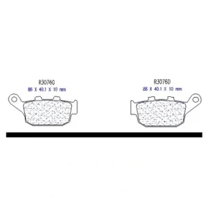 Ověřený Brzdové destičky CL BRAKES 3076 MSC 3076MSC 200.3076.MS