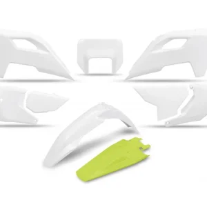 Finální Výprodej UFO kompletní sada plastů HUSQVARNA TE 150 / 250 / 300 24-25, FE 250 / 350 / 450 / 501 24-25, barva bílá žlutá