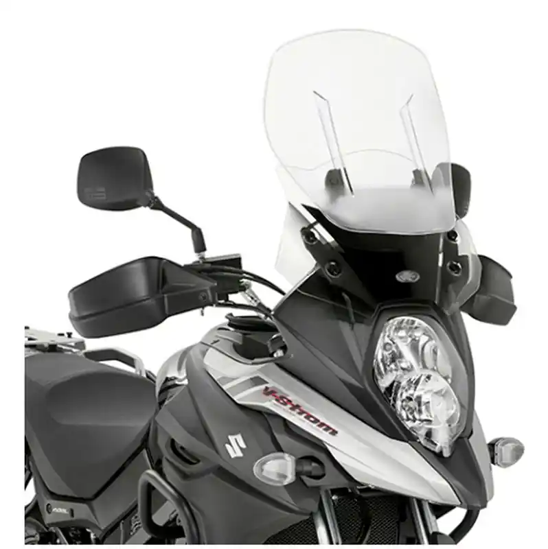Garance Vrácení Peněz KAPPA plexi štít SUZUKI DL 650 V-STROM 17-24 s regulací AIRFLOW průhledný ( výška 50 X šířka 43 cm) - nahrazuje KAF3112