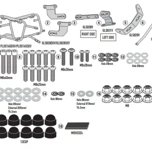 KAPPA boční nosič kufru MONOKEY CAM SIDE BMW F 900 GS 24-, - pod kufry KFR KFORCE a KVG KVOYAGER ALU Nejprodávanější