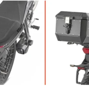 Super Cena KAPPA zadní nosič kufru (anodizovaný hliník) MOTO GUZZI STELVIO 24-25 hliníkový MONOKEY