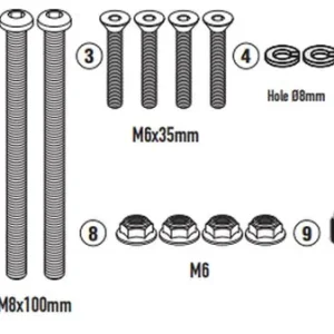 Záruka V Ceně KAPPA zadní nosič kufru (anodizovaný hliník) VOGE VALICO 900 DSX 24-25 hliníkový MONOKEY
