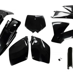 UFO kompletní sada plastů (FULL KIT) s kryty tlumičů KTM SX-SXF 01-02 barva černá Akce