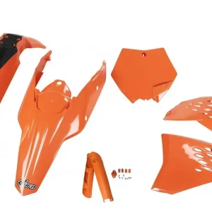 UFO kompletní sada plastů (FULL KIT) s kryty tlumičů KTM SX/SXF 07-10 barva oranžová Limitovaná Edice