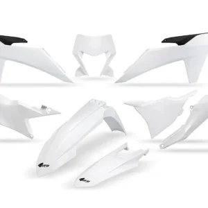 Celosvětová Doprava UFO kompletní sada plastů KTM EXC 150 / 250 / 300 TBI 24-25, EXC-F 250 / 350 / 450 / 500 24-25 barva bílá