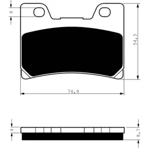 Brzdové destičky GOLDFREN 045 AD 14297 797.A0.45 Časově Omezené