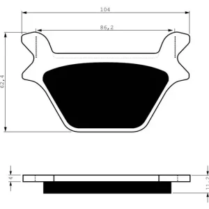 Časově Omezené Brzdové destičky GOLDFREN 056 AD 14322 797.A0.56