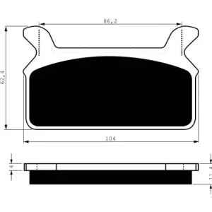 Bezpečná Platba Brzdové destičky GOLDFREN 063 AD 14336 797.A0.63