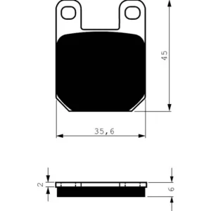 Brzdové destičky GOLDFREN 121 AD 14473 797.A1.21 Vysoce Kvalitní