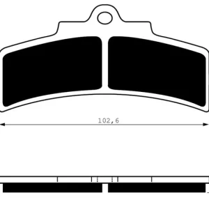 Brzdové destičky GOLDFREN 123 AD 14478 797.A1.23 Víkendová Akce
