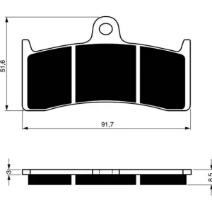 Brzdové destičky GOLDFREN 126 AD 14481 797.A1.26 Výprodej
