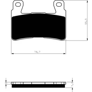 Brzdové destičky GOLDFREN 134 AD 14495 797.A1.34 Záruka V Ceně
