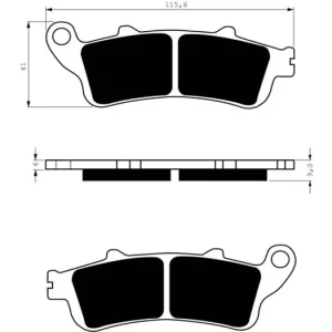 Brzdové destičky GOLDFREN 135 AD 14497 797.A1.35 Super Cena