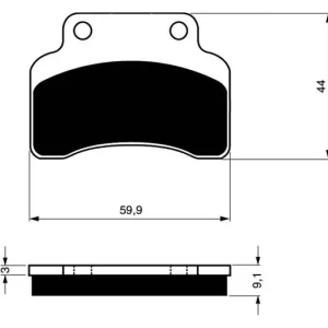 Novinka Brzdové destičky GOLDFREN 136 AD 14500 797.A1.36