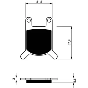 Brzdové destičky GOLDFREN 159 AD 14544 797.A1.59 Expresní Doručení