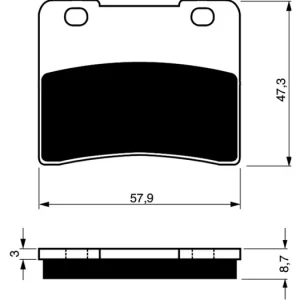 Brzdové destičky GOLDFREN 172 AD 14568 797.A1.72 Exkluzivní