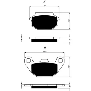 Brzdové destičky GOLDFREN 183 AD 14596 797.A1.83 Akční Nabídka