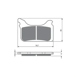 Nová Kolekce Brzdové destičky GOLDFREN 231 AD 14721 797.A2.31