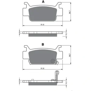Odeslání Ihned Brzdové destičky GOLDFREN 240 AD 14742 797.A2.40