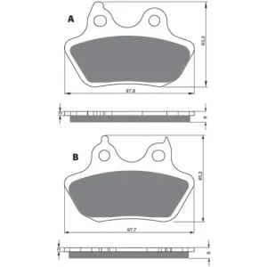 Velkoobchod Brzdové destičky GOLDFREN 244 AD 14754 797.A2.44
