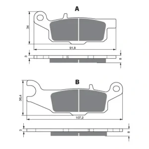 Brzdové destičky GOLDFREN 253 AD 14776 797.A2.53 Poslední Šance