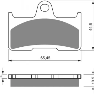 Brzdové destičky GOLDFREN 281 AD 38063 797.A2.81 Cenový Hit