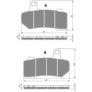 Brzdové destičky GOLDFREN 271 AD 39554 797.A2.71 Hromadná Objednávka