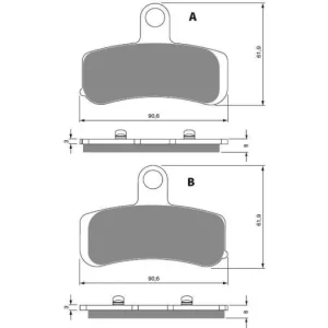 Brzdové destičky GOLDFREN 275 AD 39564 797.A2.75 Ihned K Objednání