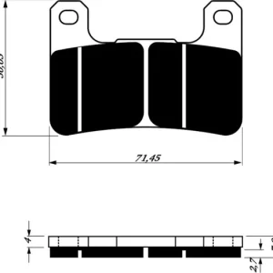 Must-Have Brzdové destičky GOLDFREN 213 GP6 46801 797.G2.13