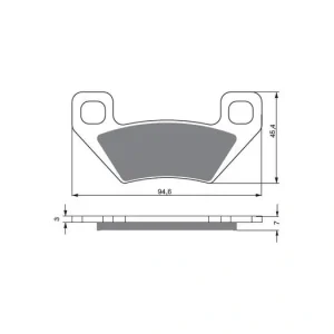 Brzdové destičky GOLDFREN 254 K5 14783 797.52.54 Top Prodej