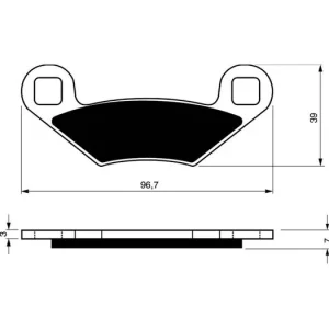 Akce Brzdové destičky GOLDFREN 162 K5 46700 797.51.62