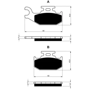 Moderní Brzdové destičky GOLDFREN 205 K5 46705 797.52.05