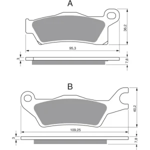 Brzdové destičky GOLDFREN 309 K5 46724 797.53.09 Akční Nabídka