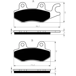 Brzdové destičky GOLDFREN 009 S3 14203 797.S0.09 Ruční Výroba
