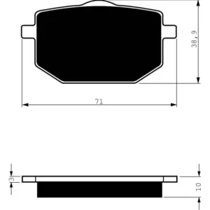 Nízká Cena Brzdové destičky GOLDFREN 029 S3 14253 797.S0.29