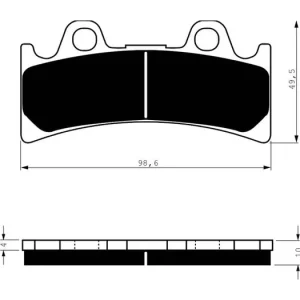 Brzdové destičky GOLDFREN 054 S3 14318 797.S0.54 Nejlepší Volba