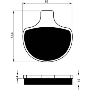 Kup Teď Brzdové destičky GOLDFREN 057 S3 14323 797.S0.57