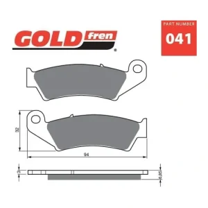 Koupit Online Brzdové destičky GOLDFREN 041 K5 14284 797.50.41