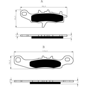 Expresní Doručení Brzdové destičky GOLDFREN 108 K5 14445 797.51.08