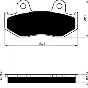 Nejlepší Volba Brzdové destičky GOLDFREN 188 K5 14612 797.51.88
