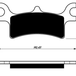 Trendový Brzdové destičky GOLDFREN 209 K5 14672 797.52.09