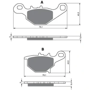Brzdové destičky GOLDFREN 226 K5 14709 797.52.26 Levný