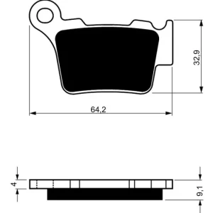 Brzdové destičky GOLDFREN 191 K5 20371 797.51.91 Ruční Výroba