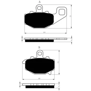Brzdové destičky GOLDFREN 093 S3 14408 797.S0.93 Celosvětová Doprava