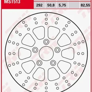 Hromadná Objednávka TRW ZF brzdový kotouč zadní HARLEY DAVIDSON FLH / FLHR / FLHT 1340 ELECTRA, FAT BOY, DYNA, XL / XLH / XLS roadster, sportSTER